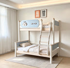 ANJU Robot Wooden Bunk Bed with Optional Storage Stairs