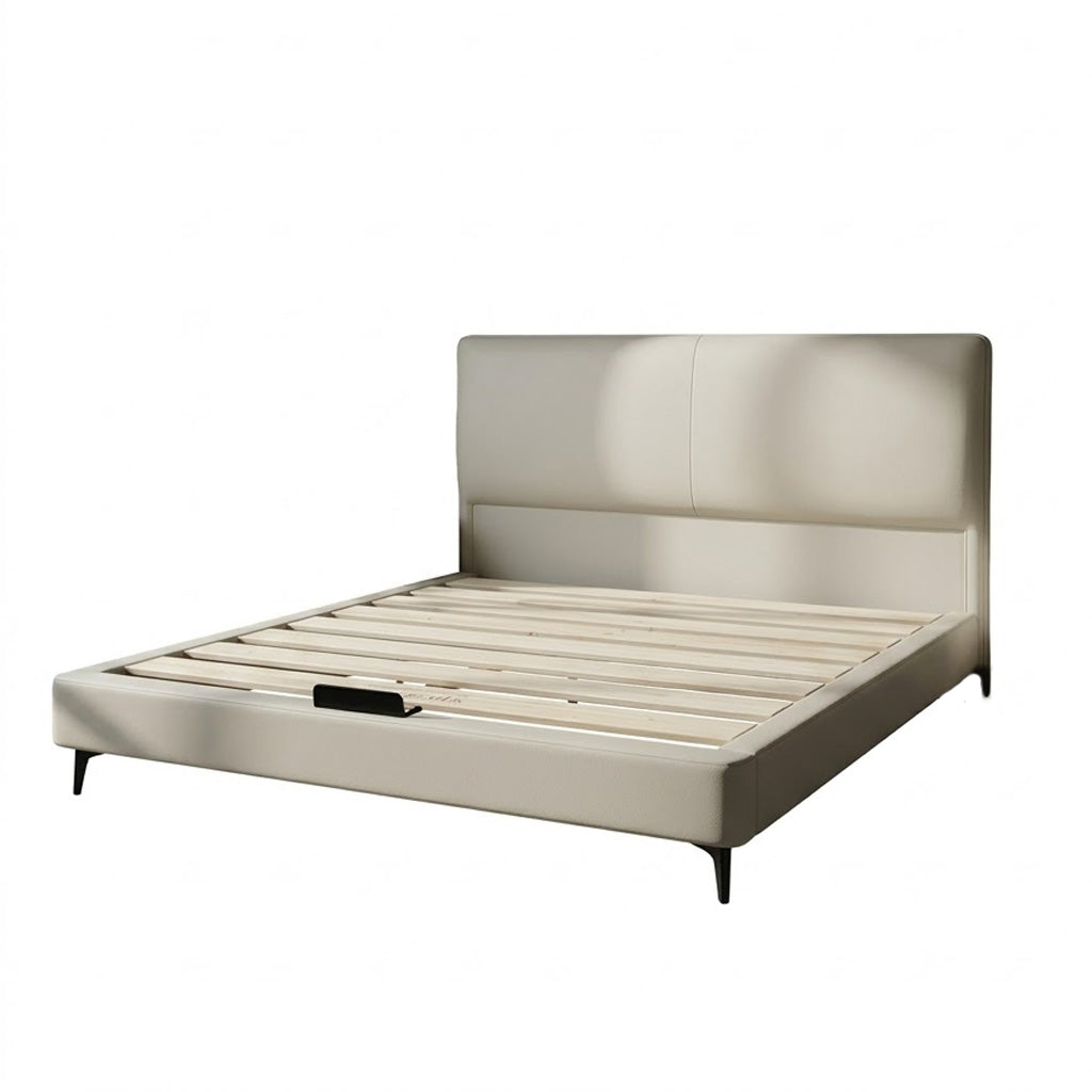ANJU F610 Low Profile Bed Frame with Padded Headboard