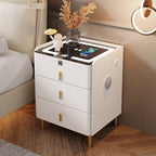 ANJU 3-Drawer Smart Bedside Table with Wireless Charging, Optional Speaker and Fingerprint Lock