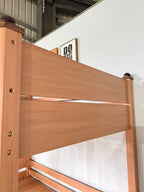 ANJU Wooden Double Decker Bed with Two Same-Width Bunks