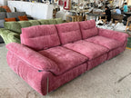 ANJU Pleated Front Plush Sofa with Tall Soft Back, Down-Blend Cushions, 240–360 cm