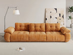 ANJU Button-Tufted Chenille Sofa, Multi-Section, 240–400 cm