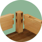 ANJU Oak Dovetail Joint Platform Bed, Low Japanese Bed Frame with Solid Oak Board, Super Single to King