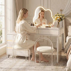 ANJU cream dressing table bedroom lifestyle scene