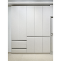 ANJU white 4-door solid wood wardrobe square lead image