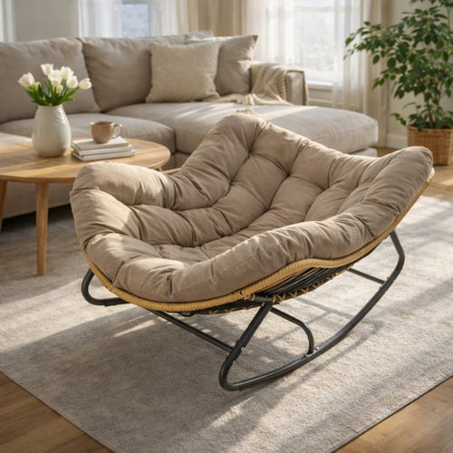 ANJU Padded Rocking Chair for Living Room and Balcony