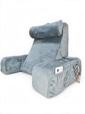 ANJU Reading Pillow for Bed with Arms Back Support Side Pocket