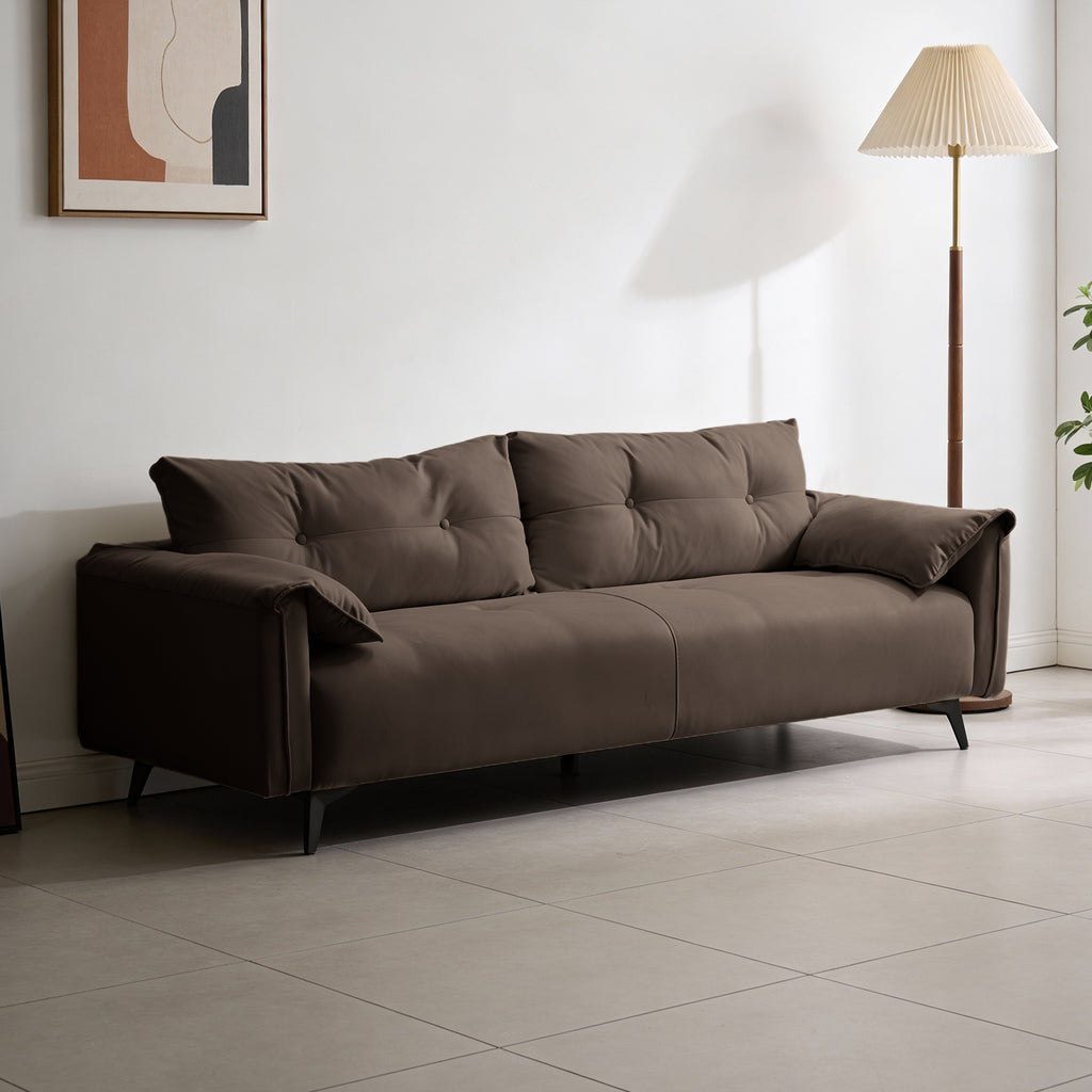 ANJU C18 brown sofa bed main scene