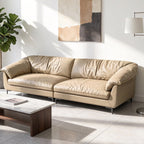 ANJU Hug sofa in Khaki clean living room view