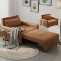 ANJU 298 orange sofa bed in bed mode