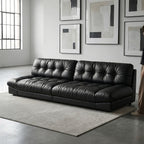 ANJU Cloud sofa black living room scene
