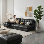 ANJU Cloud sofa black lounge scene