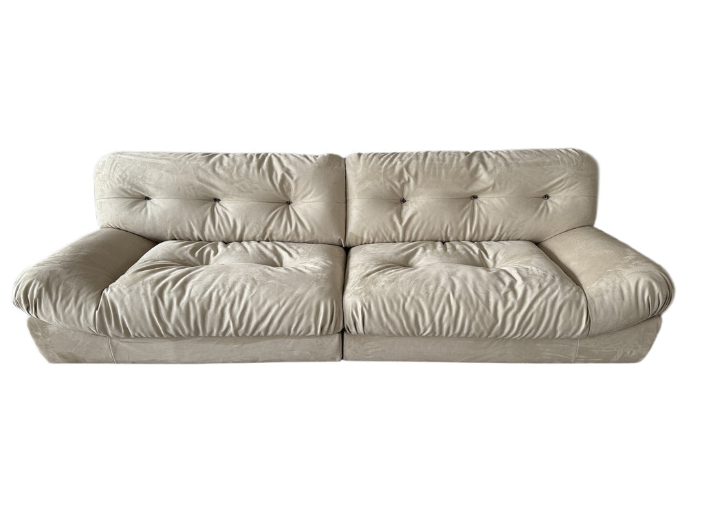ANJU 965 Cloud sofa khaki front view on white background