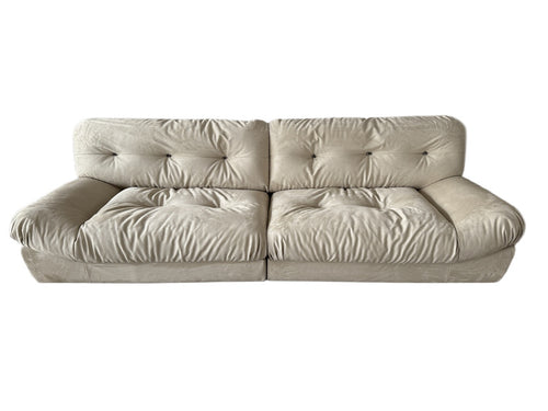 ANJU 965 Cloud sofa khaki front view on white background