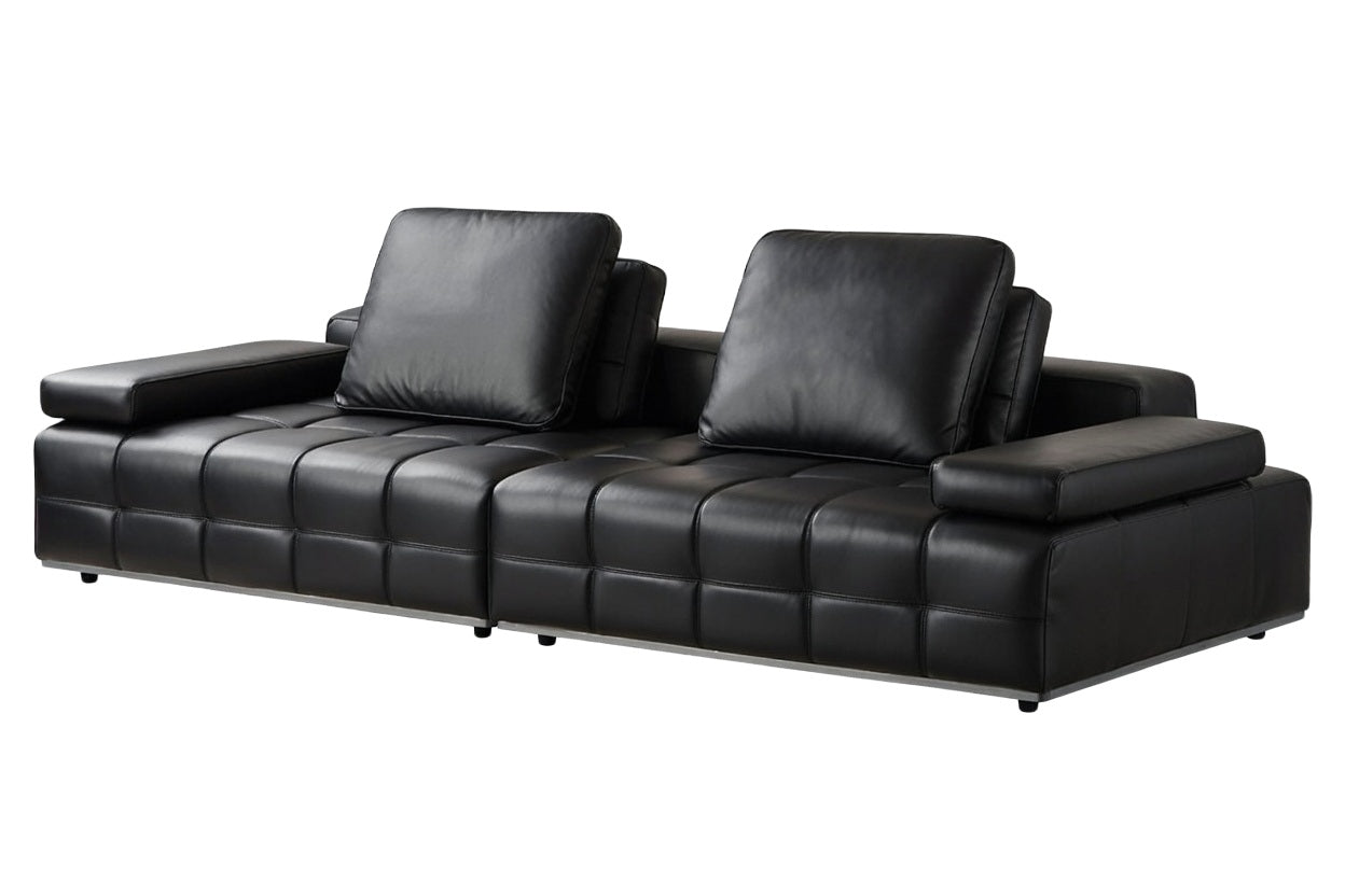 ANJU 985 Lawrence dark gray sofa angle view on white background
