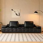 ANJU Lawrence dark gray sofa front view in living room