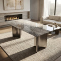 ANJU A03-3 white dining table set room view