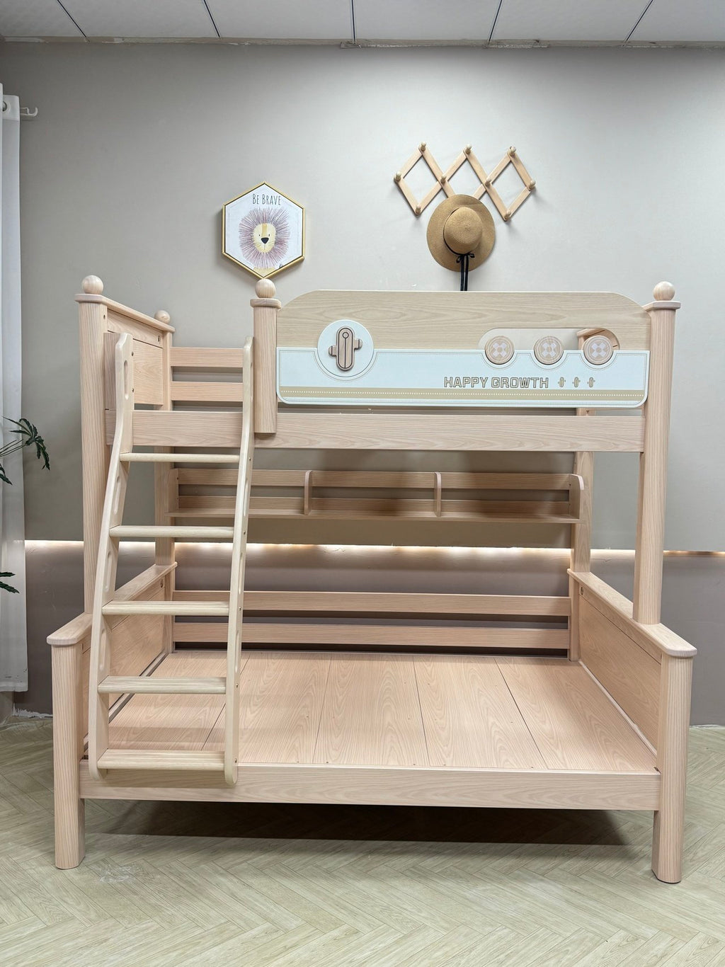 ANJU Arched Wooden Bunk Bed with Optional Storage Stairs