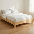 ANJU BD01 tatami bed frame shown in a bedroom scene