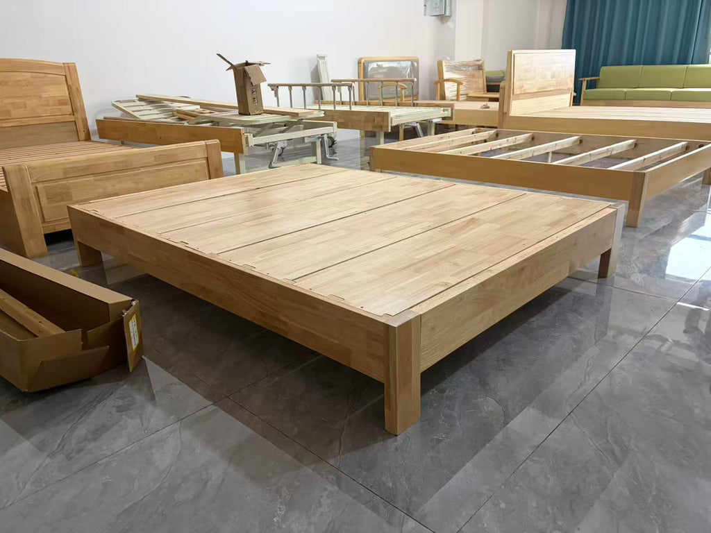 ANJU BD02 bed frame angle view real photo