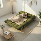 ANJU green foldable sofa bed rest scene