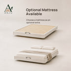 ANJU Floating Bed Frame with Motion Sensor LED Light, Off-White, Queen or King — view 8