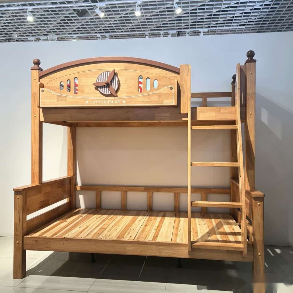 ANJU Little Pilot Aeroplane Wooden Bunk Bed