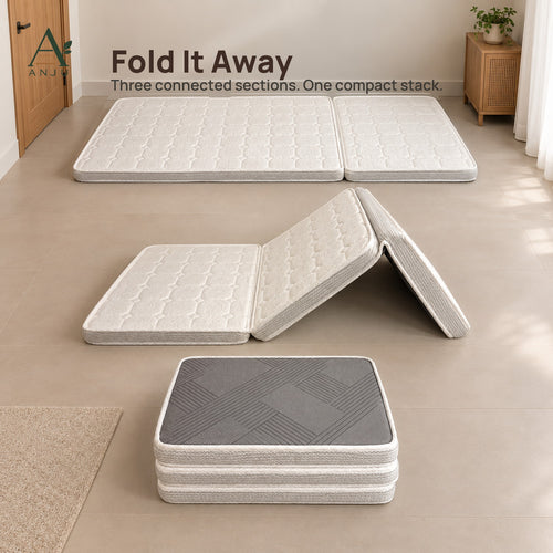 ANJU 6cm Tri-Fold Coconut Coir Mattress, Single or Super Single — view 2