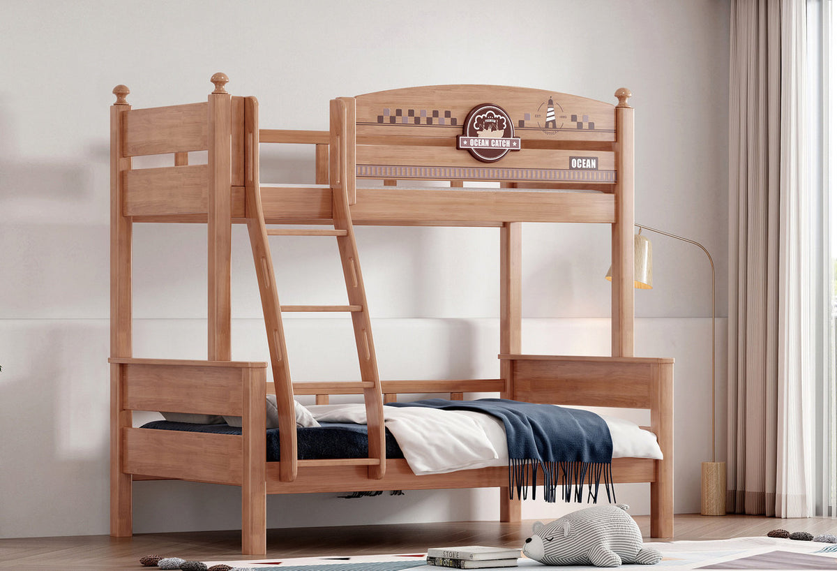 ANJU Ocean Lighthouse Wooden Bunk Bed