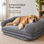 ANJU Corduroy Folding Floor Sofa Bed for People and Pets — view 4