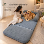 ANJU Corduroy Folding Floor Sofa Bed for People and Pets — view 8