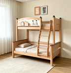 ANJU Pine Tree and Little House Wooden Bunk Bed with Optional Drawers and Bookshelf