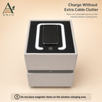 ANJU Smart Bedside Table 30cm with Wireless Charging, Bluetooth Speaker, USB Ports and Sensor Lights — image 2