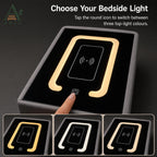 ANJU Smart Bedside Table 30cm with Wireless Charging, Bluetooth Speaker, USB Ports and Sensor Lights — image 3