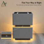 ANJU Smart Bedside Table 30cm with Wireless Charging, Bluetooth Speaker, USB Ports and Sensor Lights — image 4