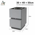 ANJU Smart Bedside Table 30cm with Wireless Charging, Bluetooth Speaker, USB Ports and Sensor Lights — image 8