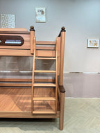 ANJU Space-Themed Wooden Bunk Bed with Optional Storage Stairs