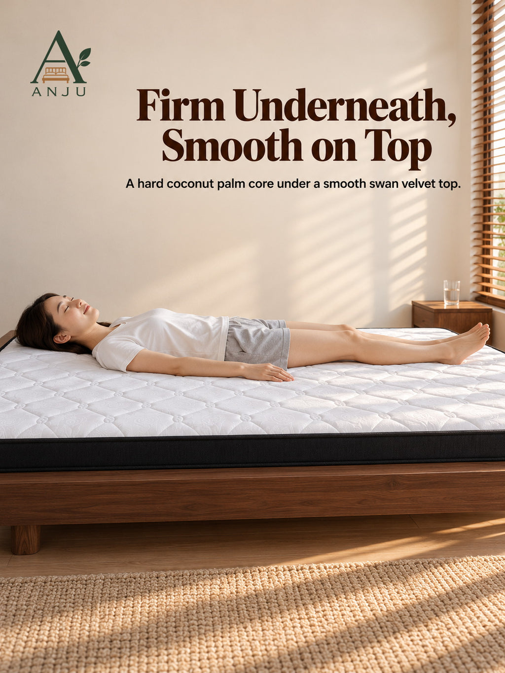 ANJU Two-Section Foldable Mattress, 8cm or 12cm, Single to King — view 9