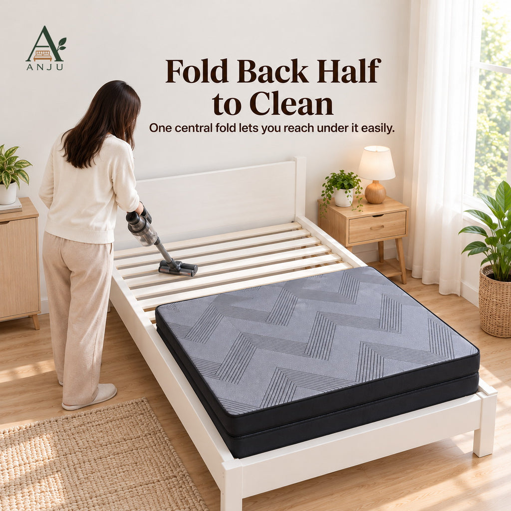 ANJU Two-Section Foldable Mattress, 8cm or 12cm, Single to King — image 8