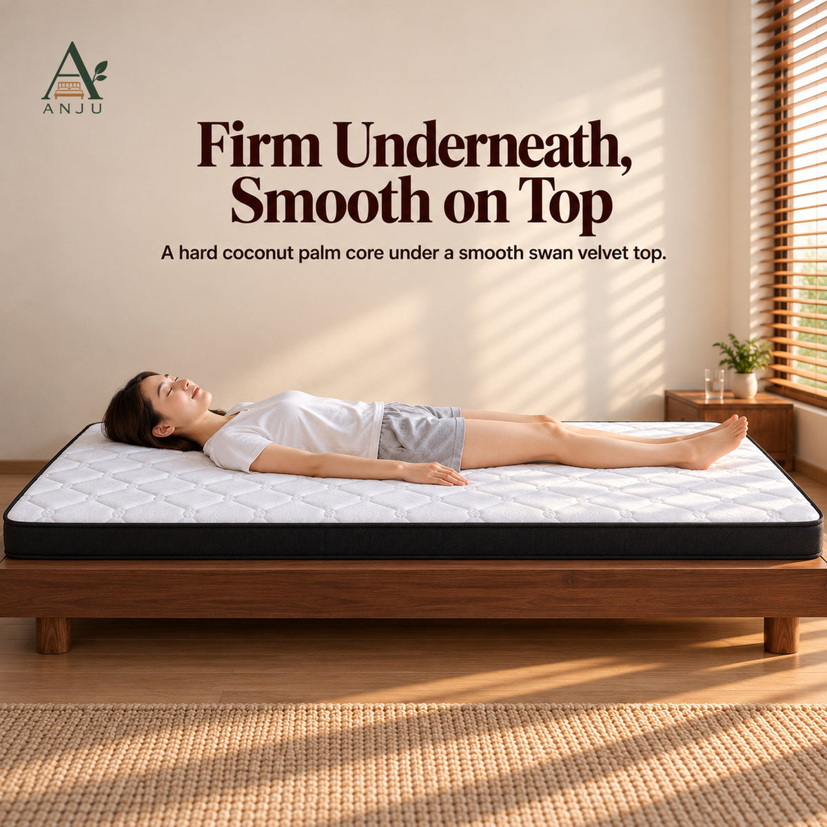 ANJU Two-Section Foldable Mattress, 8cm or 12cm, Single to King — image 9