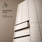 ANJU White 4-Door Solid Wood Wardrobe — image 5