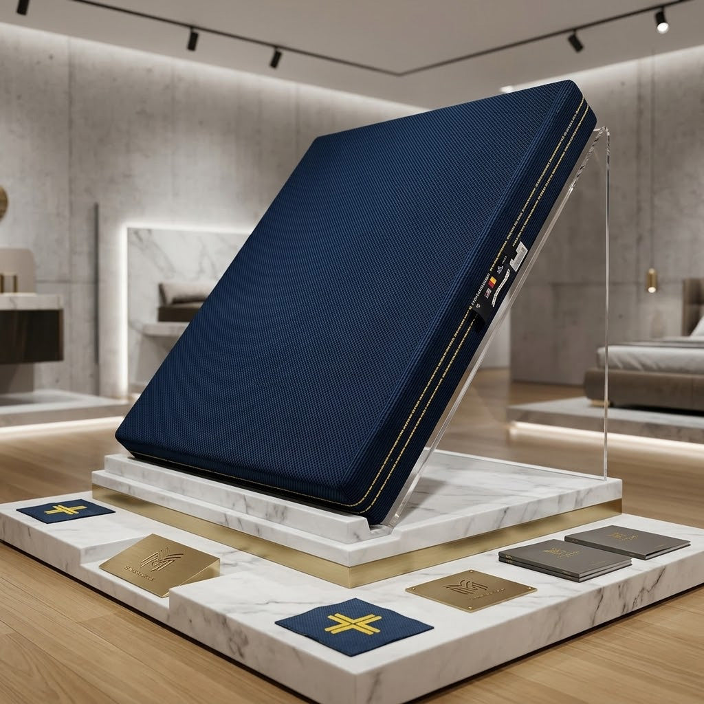 ANJU Z01 blue washable mattress product view