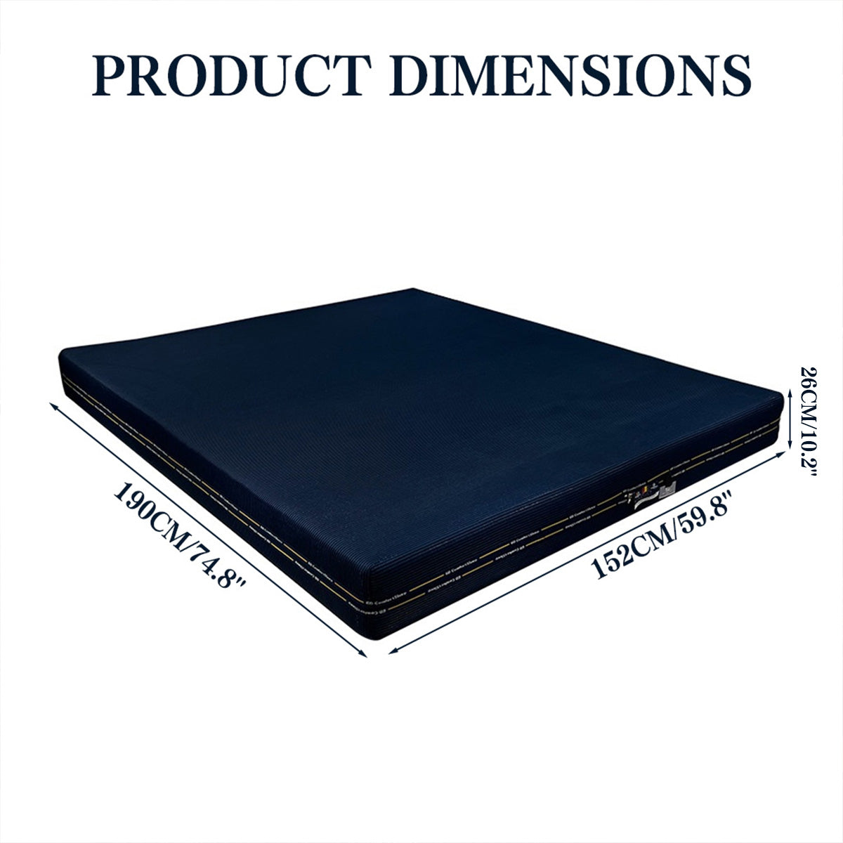 ANJU Z01 blue washable mattress size reference