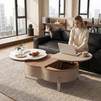 ANJU clover storage coffee table in living room