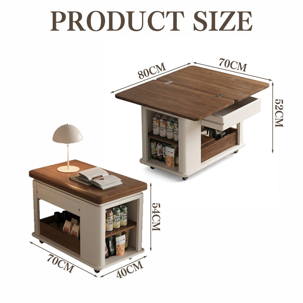 ANJU ZT58 folding coffee table size reference