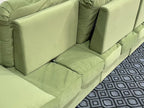 ANJU Adjustable-Back Modular Sofa with Button-Tufted Seat, Suede-Feel Fabric, 140–360 cm