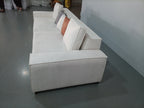 ANJU Boxy Square-Arm Modular Sofa, Suede-Feel Fabric, Faux or Top-Grain Leather, 120–360 cm