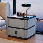 ANJU Rounded Bedside Cabinet with Optional Code Lock, 2 Drawers, W40–50 cm